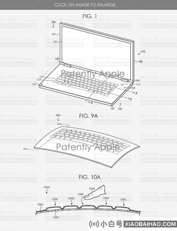 苹果新专利：使用玻璃制造MacBook，键盘可弯曲变形