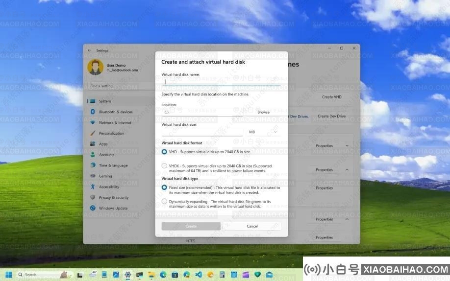 如何在 Windows 11 上启用新的虚拟磁盘设置？