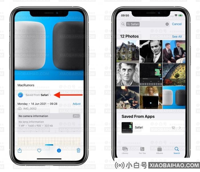 iOS 15 照片将显示保存的图片来自哪些应用