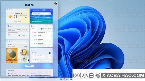 Win11 2022正式版曝光：速度更快、桌面小部件功能焕然一新