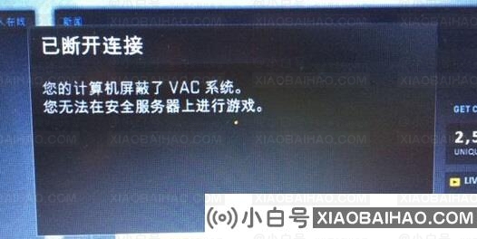 蒸汽播放CSGO，并提示您的计算机阻止真空系统。怎么解决？插图