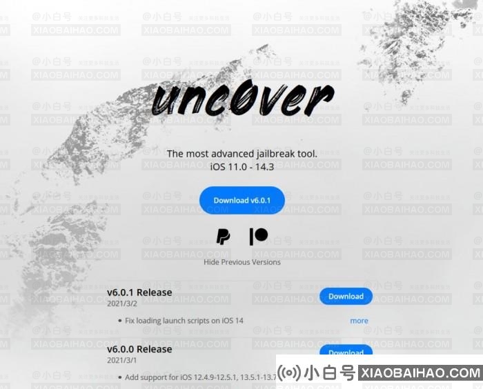 unc0ver越狱工具更新v6.0.0.1：iOS 14.3以下iPhone均可越狱