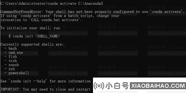 Win10使用anaconda的conda activate激活环境时报错怎么办？