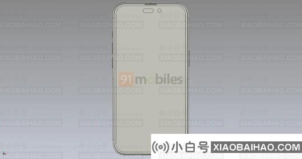 和刘海屏说拜拜！苹果iPhone14 Pro/Max CAD渲染图曝光